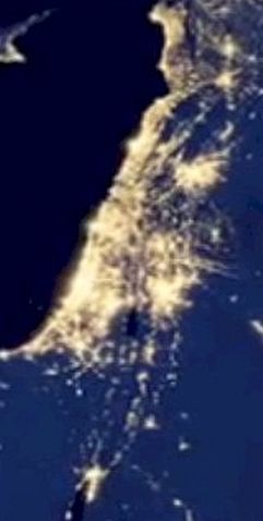 israel at night