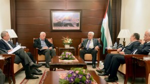 Abbas and delecation to Gaza