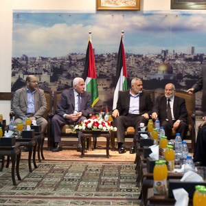 Pals meet in Gaza