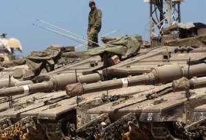 Israeli tanks deployed