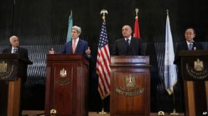Kerry at al at press conf in Cairo