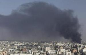 Smoke in Gaza