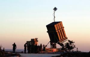 Iron Dome and soldiers
