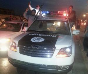 cop car in Mosul