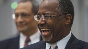 Carson at Israeli hospital