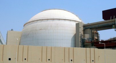 A general view of the Bushehr main nuclear reactor
