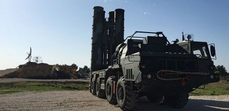 2746772 11/26/2015 An S-400 air defence missile system is deployed for a combat duty at the Hmeymim airbase to provide security of the Russian air group's flights in Syria. Dmitriy Vinogradov/Sputnik
