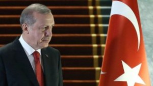 Turkish President Recep Tayyip Erdogan at an official ceremony in the Presidential Complex in Ankara, on December 24, 2015. (AFP/Adem Altan)