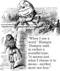 Humpty Dumpty words