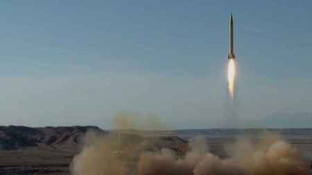 Iran rocket takes off