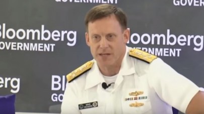 NSA Director Admiral Michael Rogers discussing cyber-security in 2014 (screen capture: YouTube)