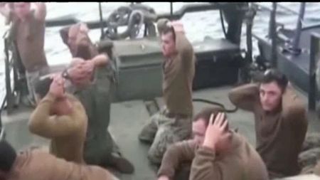 Navy boat in Iranian waters