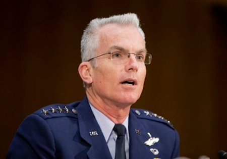 Joints Chiefs of Staff Vice Chairman Gen. Paul Selva testifies before the Senate Armed Services Committee in Washington, Wednesday, Dec. 9, 2015. (AP Photo/Pablo Martinez Monsivais)