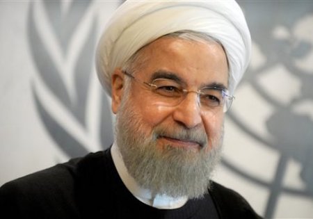 Assan Rouhani, The President of Iran during the United Nations General Assembly at the United Nations General Assembly Hall on September 25, 2015 in New York City. Photo by Dennis Van Tine/Sipa USA