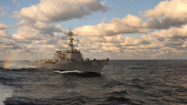 The USS Mason in the Atlantic on January  14, 2011. (US Navy/Anna Wade)