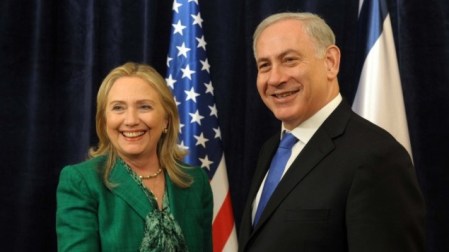 PM Netanyahu meets with US Secretary of State Clinton (photo credit: PMO)