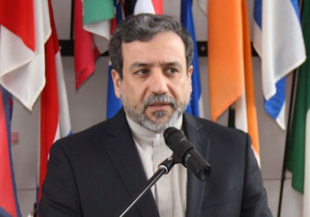 Abbas Araqchi, Iran's deputy foreign minister for legal and international affairs and top nuclear negotiator, meets the press in Vienna, Austria, on Feb. 24, 2015, after talking with International Atomic Energy Agency chief Yukiya Amano on Tehran's nuclear program. (Kyodo) ==Kyodo