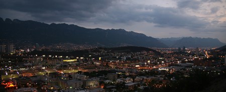 27 Jun 2006, Monterrey, Mexico --- View of Monterrey city and the Chair Hill seen from the Bishop Hill. Monterrey is wealthiest city of Mexico, capital of the Northern state of Nuevo Leon, and 100 miles from the US border. --- Image by © Diego Giudice/Corbis