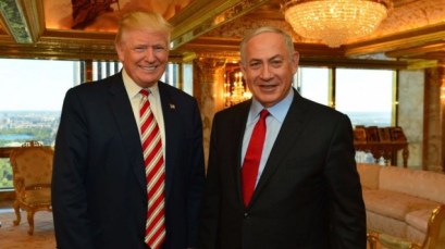 Prime Minister Benjamin Netanyahu and President-elect Donald Trump meeting at Trump Tower in New York, September 25, 2016. (Kobi Gideon/GPO)