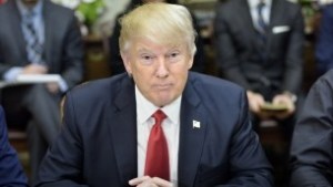 US President Donald Trump in the White House February 2, 2017 in Washington, DC. (AFP/ Brendan Smialowski)