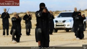 Illustrative. Islamic State's affiliate Sinai Province at weapons training, February 6, 2016. (Telegram.me/HaiAlaElJehad5 via MEMRI)