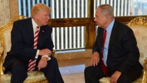 Prime Minister Benjamin Netanyahu and Republican presidential candidate Donald Trump meeting at Trump Tower in New York, September 25, 2016. (Kobi Gideon/GPO)
