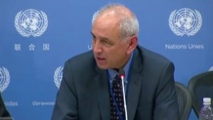 Michael Lynk, the UN's special rapporteur on the situation of human rights in the Palestinian territories, on October 28, 2016 (Courtesy)