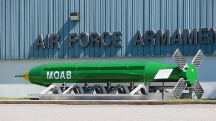 A GBU-43/B Massive Ordnance Air Blast weapon on display outside the Air Force Armament Museum, Eglin Air Force Base, Florida (Wikipedia/Fl295/public domain)