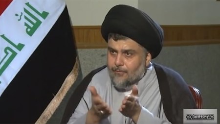 Influential Shiite leader in Iraq, Muqtada al-Sadr. Refusing to serve Iran’s interests  
