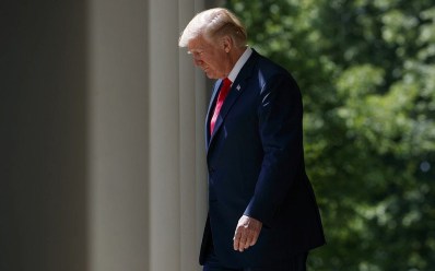 US President Donald Trump in the Rose Garden of the White House, Thursday, May 3, 2018, in Washington. (AP Photo/Evan Vucci)