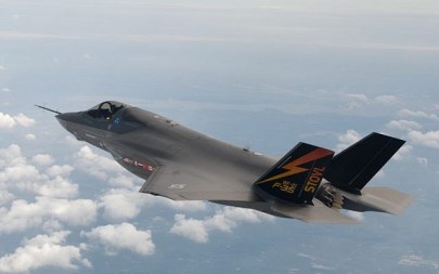 An F-35 Joint Strike Fighter plane (photo credit: Liz Kaszynski/Flash 90)