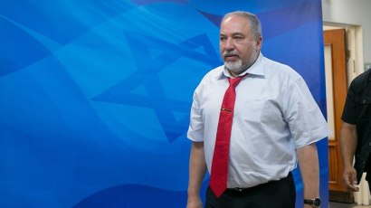 Defense Minister Lieberman (Photo: Ohad Zwigenberg)