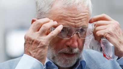 Jeremy Corbyn, leader of Britain's Labour Party, in Stoke-on-Trent, August 14, 2018