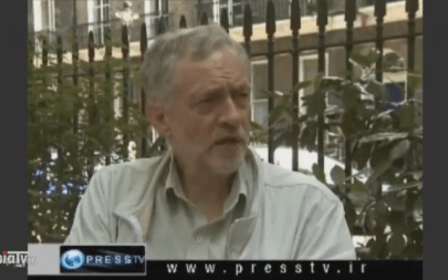 UK Labour leader Jeremy Corbyn in an interview with Iran's PressTV in 2011. (Twitter screenshot)