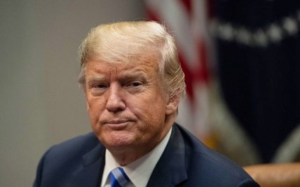 US President Donald Trump speaks to the press before a meeting with Republican Congressional leaders at the White House in Washington, DC, on September 5, 2018. (NICHOLAS KAMM/AFP)