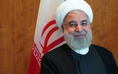 Iranian President Hassan Rouhani meets with UN Secretary General Antonio Guterres(not shown) in New York on September 26, 2018, on the sidelines of the United Nations General Assembly.  ( AFP PHOTO / Don EMMERT)
