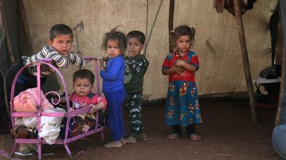 Refugee children in Idlib 