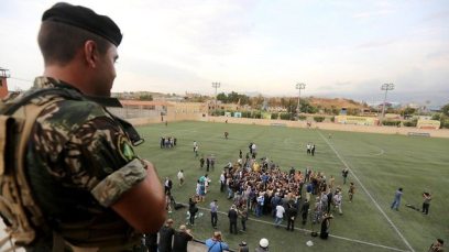 Hezbollah soccer stadium (Photo: Reuters)