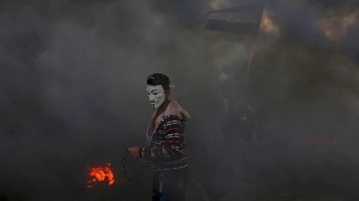 Gaza border riot (Photo: AP) Gaza border riot (Photo: AP)