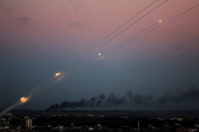 Palestinian terrorists fire rocket barrages from Gaza (Photo: MCT)