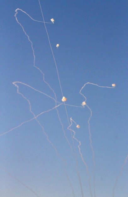 Iron Dome intercepts rockets from Gaza (Photo: AFP)