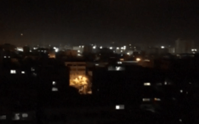 IDF strikes in Gaza, November 11, 2018 (Channel 10 screenshot)