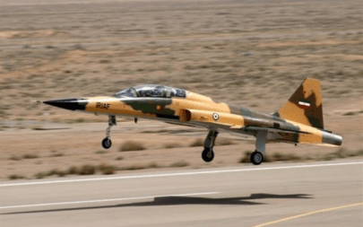 Iran's Kowsar fighter jet. (Twitter screen capture)