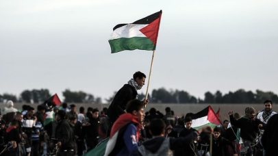 Protests at the Gaza border (Photo: AFP)