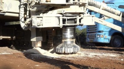 Engineering equipment to combat tunnels (Photo: IDF Spokesperson)