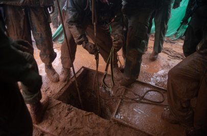IDF forces uncovered tunnel on the Lebanon border (Photo: IDF Spokesman's Office)