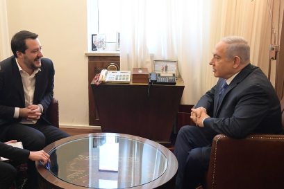 Italian Deputy Prime Minister Salvini meets with Prime Minister Netanyahu (Photo: Amos Ben Gershom/GPO)