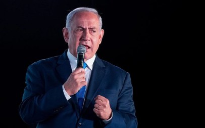 Prime Minister Benjamin Netanyahu speaks at a conference organized by the Globes financial daily in Jerusalem on December 19, 2018. (Yonatan Sindel/Flash90)