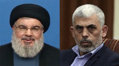 Nasrallah and Sinwar (Photos: AP)
