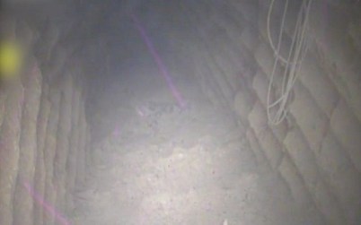The interior of what Israel says is an attack tunnel dug by the Hezbollah terror group that crossed into Israeli territory from south of the Lebanese village of Kafr Kila, December 4, 2018. (Israel Defense Forces)